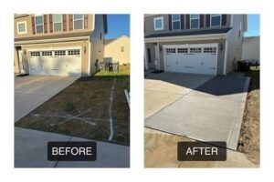 paving before after