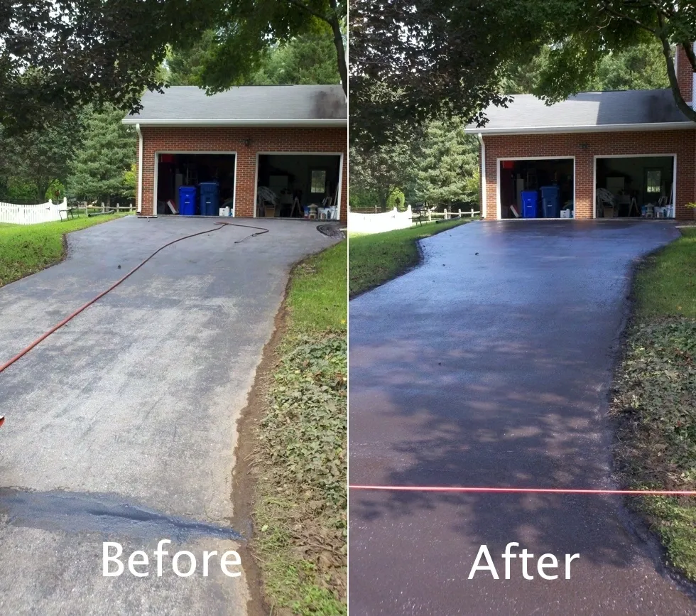 paving before after